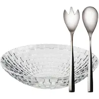 Dorre Glitter Salad Bowl & Salad Cutlery - Slakommen Mix - 3-6886