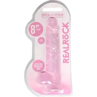 Realrock Real Rock - Realistische Dildo met Ballen 21 cm - Roze