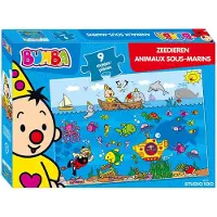 Studio 100 Bumba-puzzel, zeedieren, 9 stukjes.