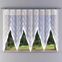 Wisan - Idylla - jacquard vitrage - Gordijn 440x180 cm - Curtains - Jacquardgordijnen- wit- 440 x 180 cm