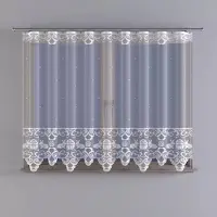 Wisan - jacquard vitrage- Alleluja - Pasen- Gordijn 300x100 cm - Curtains - Jacquardgordijnen-wit- 300 x 100 cm