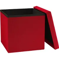 VCM Stoff Sitztruhe | Maße ca. H. 38 x B. 38 x T. 38 cm | Kiste für flexiblen Einsatz in allen Wohnräumen | Aufbewahrungsbox | Sitzhocker - Boxas