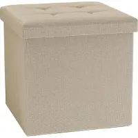 VCM Stoff Sitztruhe | Maße ca. H. 38 x B. 38 x T. 38 cm | Kiste für flexiblen Einsatz in allen Wohnräumen | Aufbewahrungsbox | Sitzhocker - Boxas