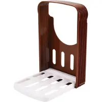 Somstyle Broodsnijder Hulpmiddel - 16 x 14 x 22 CM - Voor Handmatig Brood Snijden - Broodplank - Bruin / Wit