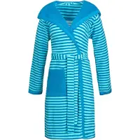 Esprit Badjas Women Striped Hoody Turquoise-XL