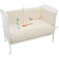 Bimbidreams Kenia Quilt Rev.+bumper 60x120 Cm Beige Kinderen