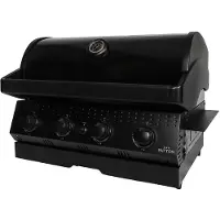 Patton Opus Inbouw Gasbarbecue 3 + 1 - zwart