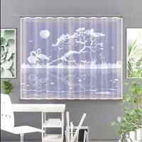 Wisan - Kataleja - Jacquard vitrage - Gordijn 180 x160 cm - Curtains - Jacquardgordijnen-wit- 180 x 160 cm