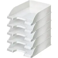 Leitz 5226 WOW brievenbak wit metallic (5 stuks)