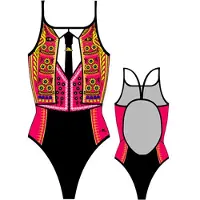 Turbo Bullfighter Swimsuit Zwart XL Vrouw