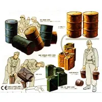 Tamiya Modelbouwpakket Militaire voertuigen - 35026 Jerrycans and Drums Plastic - 1:35 - Modelbouw