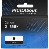 PrintAbout Inktcartridge GI-55BK Zwart geschikt voor Canon