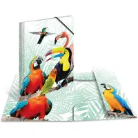 Herma Elastomappen A3 PP Kliek tropische vogels