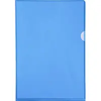 Exacompta Pak van 100 L mappen - gladde PVC 13/100e - A4 - Blauw - 661225E