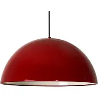 Bamyum Leuchte Hanglamp Rood Metalen 1xE27 Fitting Ø 40 cm Pendellamp Voor Binnen Binnenkleur is Wit