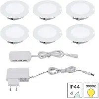 Lybardo - Kastverlichting - 6 inbouwspots - 1.5W - 3000K - Keukenverlichting Onderbouw LED
