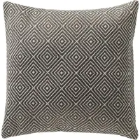 Dutch decor VERANO - buitenkussen 45x45 cm - waterafstotend en uv-bestendig - Charcoal Gray - antraciet