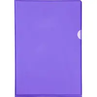 Exacompta Pak van 100 L mappen - gladde PVC 13/100e - A4 - Purper - 661205E
