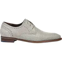 Floris van Bommel leren nette veterschoenen print grijs