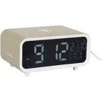 Karlsson - Wekker Chunky LED met telefoonoplader Groen