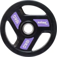 Softee Olympic Plate 10kg Zwart 10 kg
