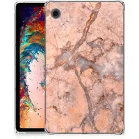 B2Ctelecom Samsung Galaxy Tab A9 Tablet Back Cover Marmer Oranje