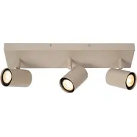 Lucide JASPER - Plafondspot (Plafondlamp) - 3xGU10 - Taupe