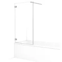 Maxaro Diamond Badwand 75cm - Helder Glas 8mm - Inclusief Beschermer | Badwand | Badwand Glas | Badscherm | Glazen Badwand