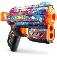 XShot ZURU - - Skins Flux Blaster - Robotnik Skin - Met 8 pijltjes - speelgoedblaster