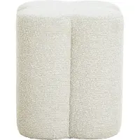 Light & Living Poef 38x38x45 cm NALANI bouclé crème (Beige, 38x45x38cm)