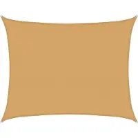 vidaXL Zonnezeil 160 g/m² rechthoekig 6x8 m HDPE zandkleurig