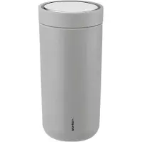 Stelton Thermosbeker To Go Click Steel 0,4L Soft Light Grey