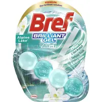 Bref WC Brilliant Gel - All in 1 - Alpine Lake - Stralende Glans - Krachtig Schuim - 1 stuck