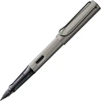 Lamy Lx Vulpen 057 | Geanodiseerd Aluminium | Ruthenium Accenten | Transparante Grip | Zwarte Stalen Penpunt B – Inclusief Inktpatroon T 10 & Geschenkverpakking