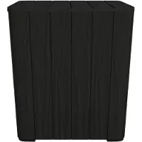 vidaXL Tuintafel met afneembaar tafelblad, zwart, polypropyleen - Tuintafels