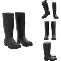 vidaXL - Regenlaarzen - maat - 42 - PVC - zwart