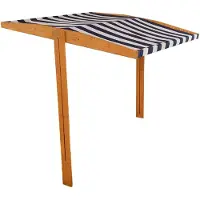 Baby Mix zandbakhoes met zonnezeil 120x120 cm - Zandbakdeksel