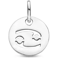 The Jewelry Collection Zilver Gerhodineerde Hanger sterrenbeeld kreeft 1333697