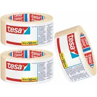 TESA 4x rollen afplaktape/schilderstape 50 mm x 50 m - Verf afplakband/tape - Maskeertape - Masking tape