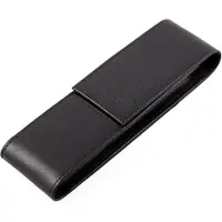 Lamy A 302 leren etui 859 | Hoogwaardig zwart nappaleer | Voor 2 schrijfinstrumenten