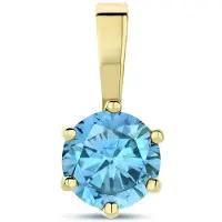 The Jewelry Collection goud (geelgoud) hanger met geboortesteen zirkonia 4025593