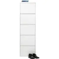 Kare design Schoenenkast Caruso wit 5 laden