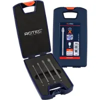 Rotec Glasboren set | 229 | 4-delig | ø4-8 - 900.1009