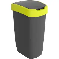 Rotho twist afvalbak 50l lime/antraciet