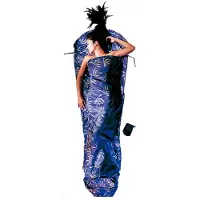 Cocoon - MummyLiner Silk - Reisslaapzak 241 x 90/56 cm, blauw/grijs/zwart