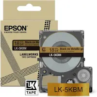Epson LK-5KBM tape zwart op metallic goud 18 mm (origineel)