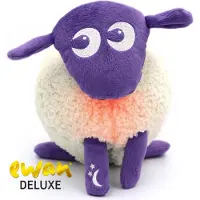 KO Ewan het Droomschaap - paars - deluxe - Baby Knuffel met Muziekdoosje - witte ruis - huilsensor - hartslag - 5 melodieën