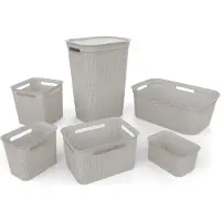 Rotho wasmand kunststof Brisen 41 liter cappuccino flexibel design
