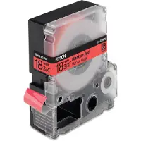 Epson LC-5RBP9 - 9m zwart op pastel rood / gelamineerd tape / 18mm (origineel)