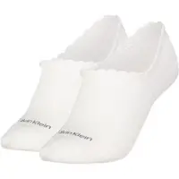 Calvin Klein Enkelsokken CK WOMEN FOOTIE HIGH CUT 2P DIAMOND (2 paar)